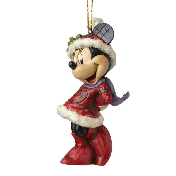 Jim Shore Disney Traditions: Sugar Coated Minnie Mouse Hanging Ornament sparkle-castle