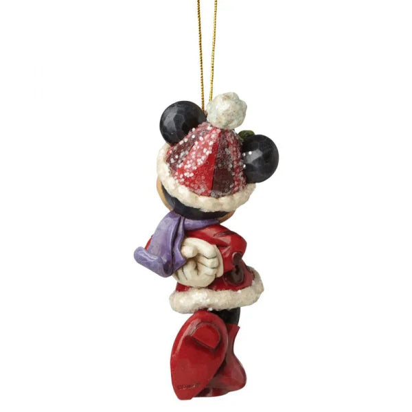Jim Shore Disney Traditions: Sugar Coated Minnie Mouse Hanging Ornament sparkle-castle