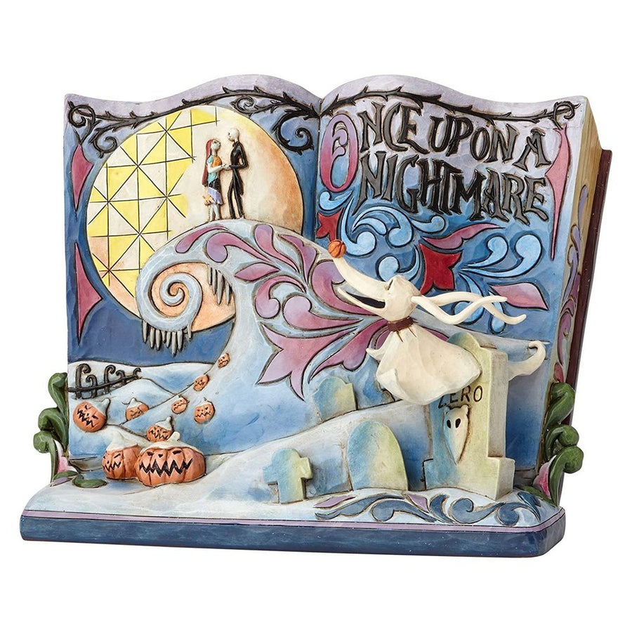 Jim Shore Disney Traditions: Nightmare Christmas Storybook Figurine sparkle-castle