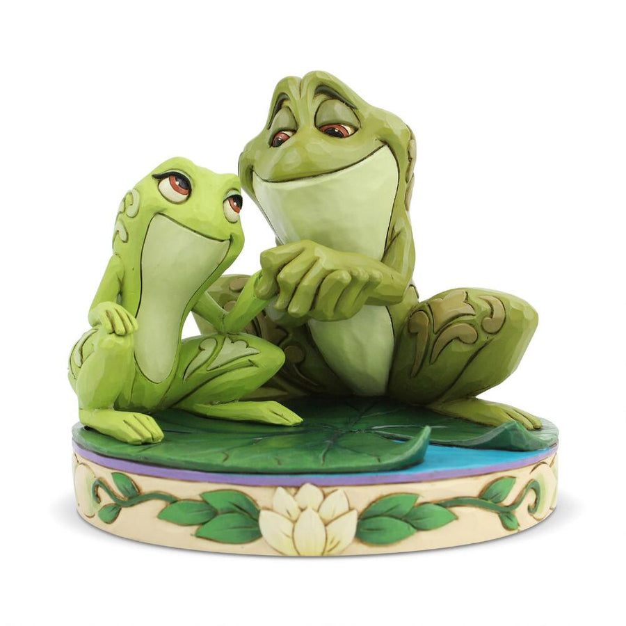 Jim Shore Disney Traditions: Tiana Naveen Frogs Figurine sparkle-castle