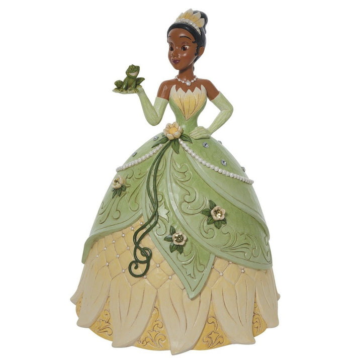 Jim Shore Disney Traditions: Tiana Deluxe 4th in Series Figurine sparkle-castle