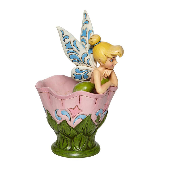 Jim Shore Disney Traditions: Tink Sitting Flower Figurine sparkle-castle