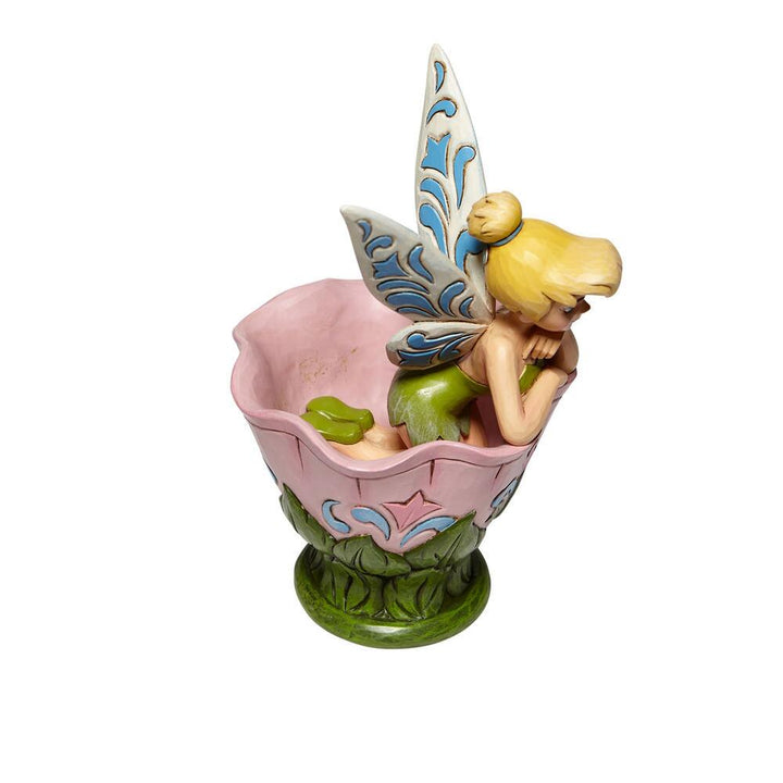Jim Shore Disney Traditions: Tink Sitting Flower Figurine sparkle-castle