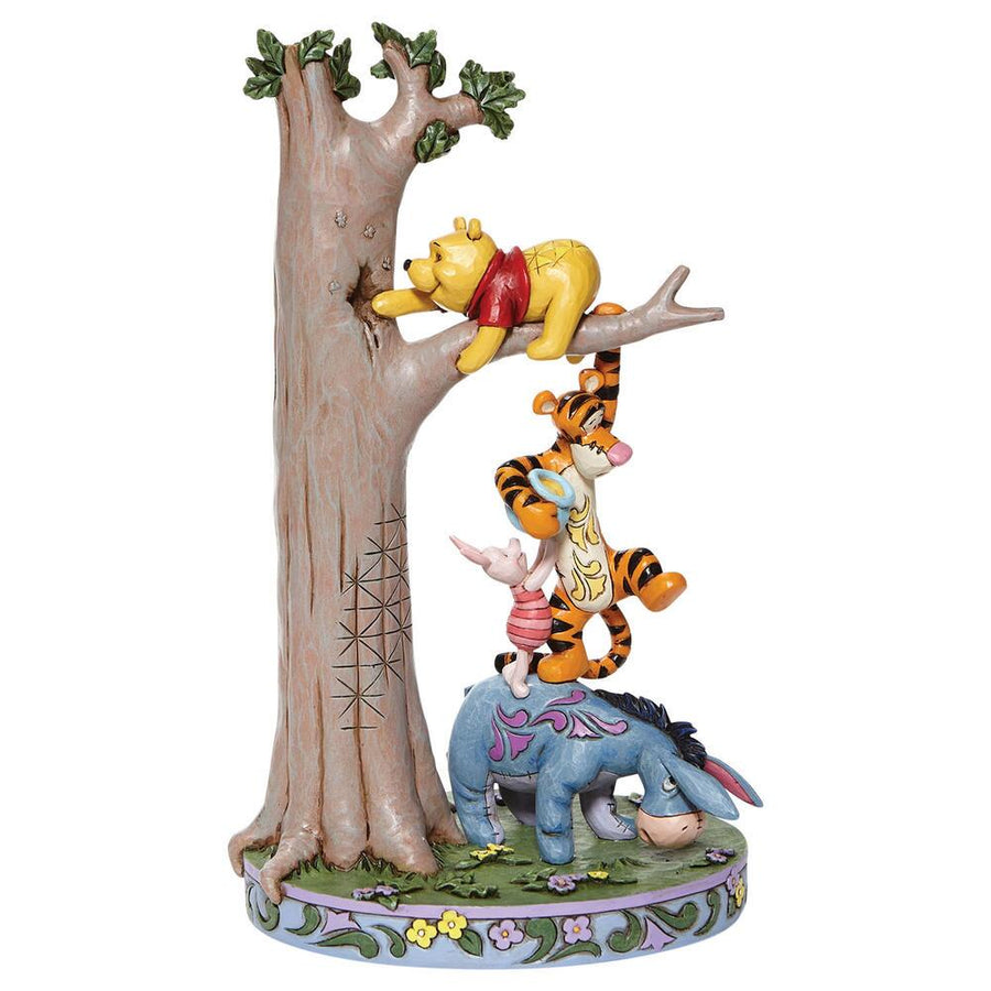 Jim Shore Disney Traditions: Tree Pooh Friends Figurine sparkle-castle