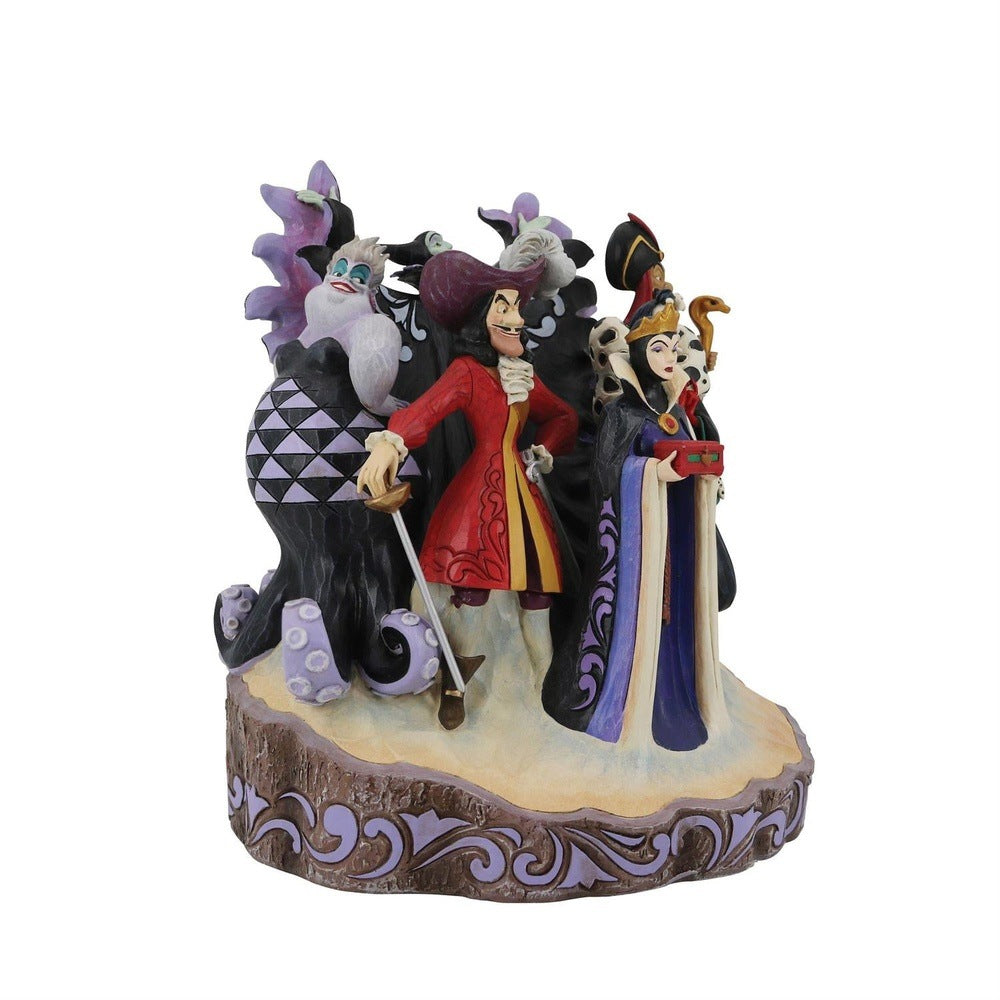 Jim Shore Disney Traditions: Villains Carved by Heart Figurine sparkle-castle