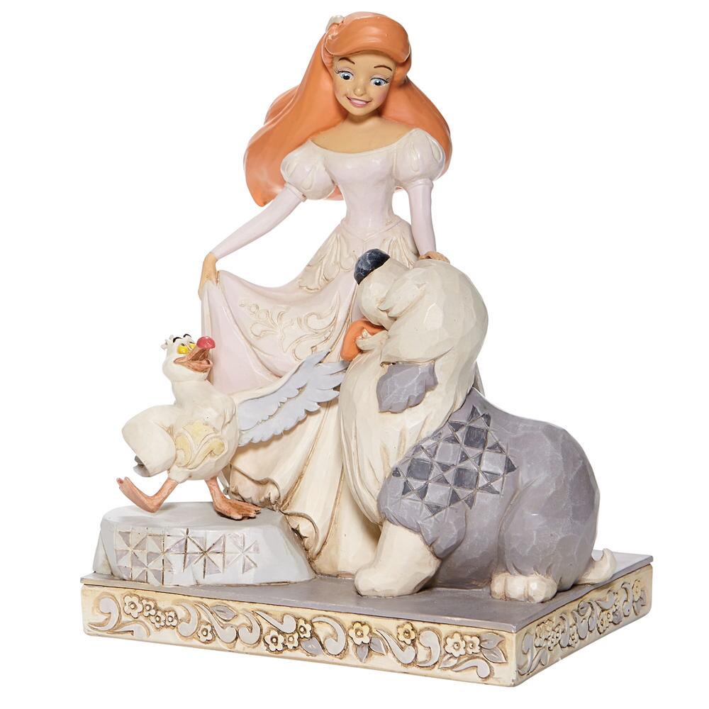 Jim Shore Disney Traditions: White Woodland Ariel Figurine sparkle-castle