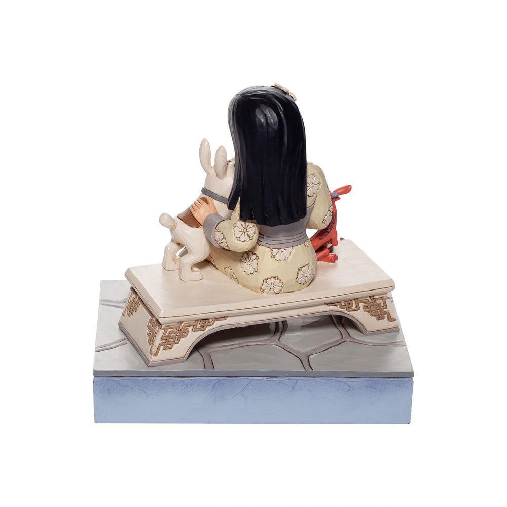 Jim Shore Disney Traditions: White Woodland Mulan Figurine sparkle-castle