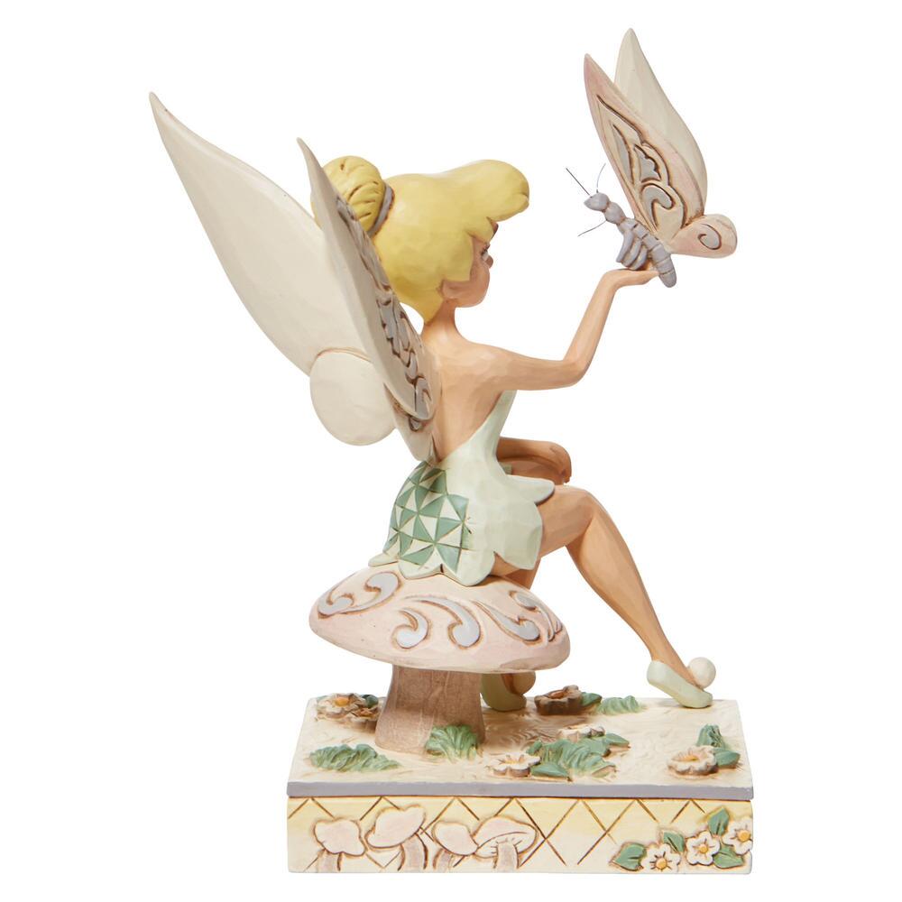 Jim Shore Disney Traditions: White Woodland Tinker Bell Figurine sparkle-castle