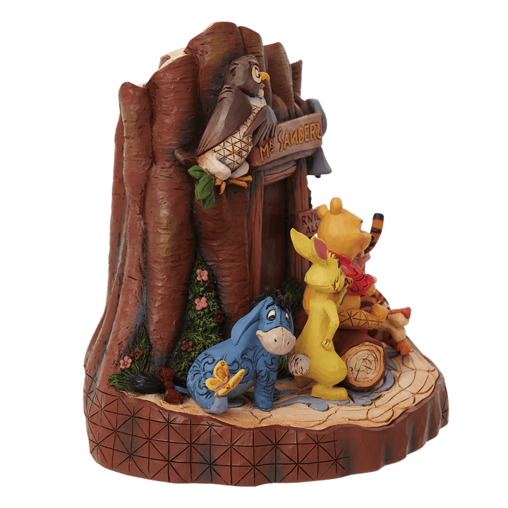 Jim Shore Disney Traditions: Winnie Pooh Carved Heart Figurine sparkle-castle