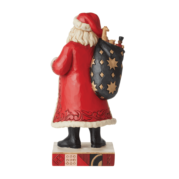 Jim Shore FAO Schwarz: Santa Toy Bag Figurine sparkle-castle