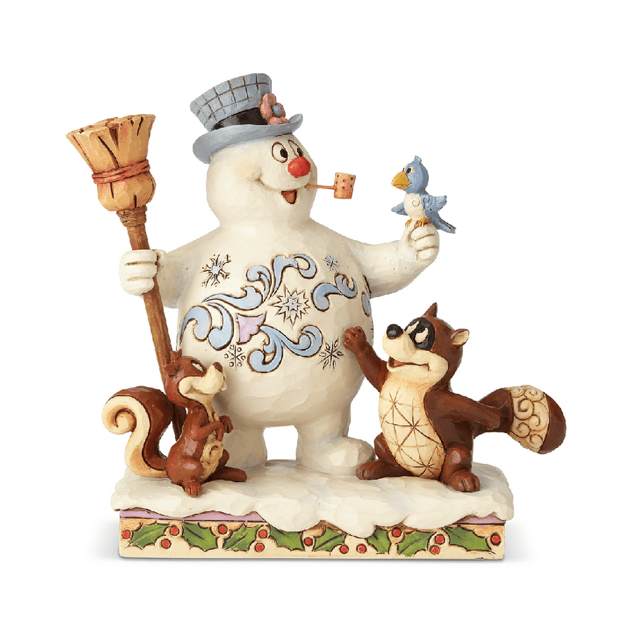 Jim Shore the Snowman: Frosty and Woodland Friends Figurine sparkle-castle