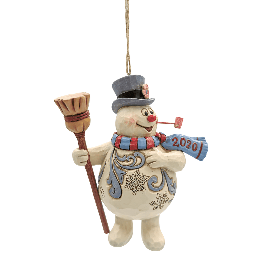 Jim Shore Frosty Snowman: Dated Hanging Ornament sparkle-castle