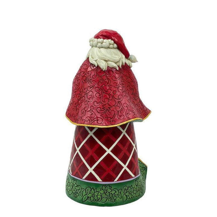 Jim Shore Heartwood Creek: th Annual Caroling Santa Figurine sparkle-castle