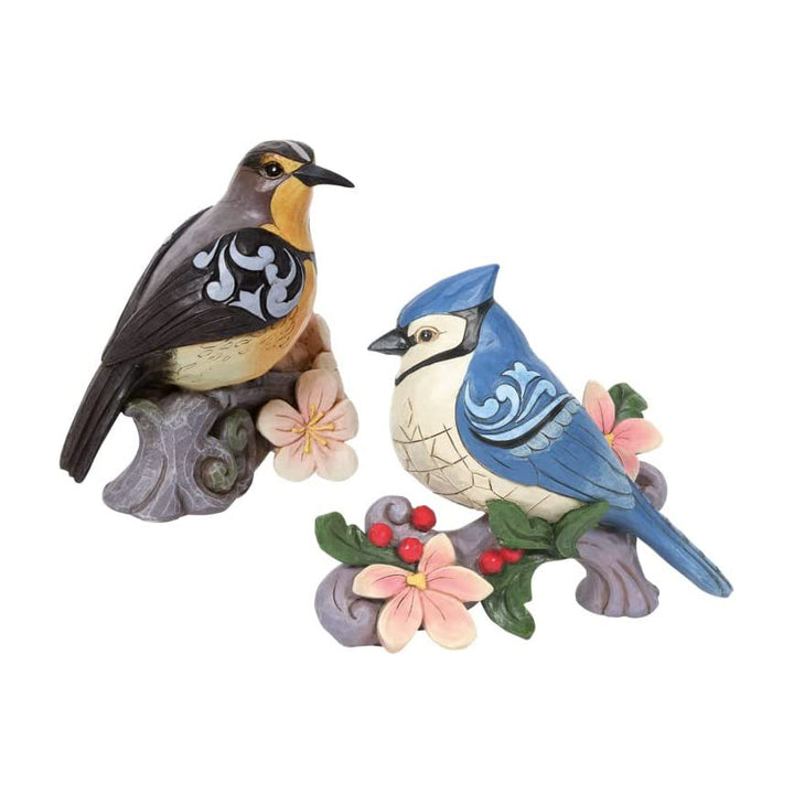 Jim Shore Heartwood Creek: 2022 Spring Birds Figurines, Set of 2 sparkle-castle