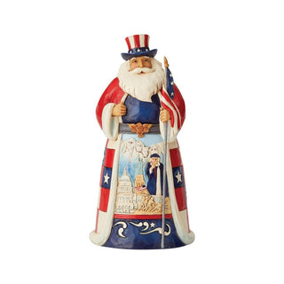 Jim Shore Heartwood Creek: American Santa Figurine sparkle-castle