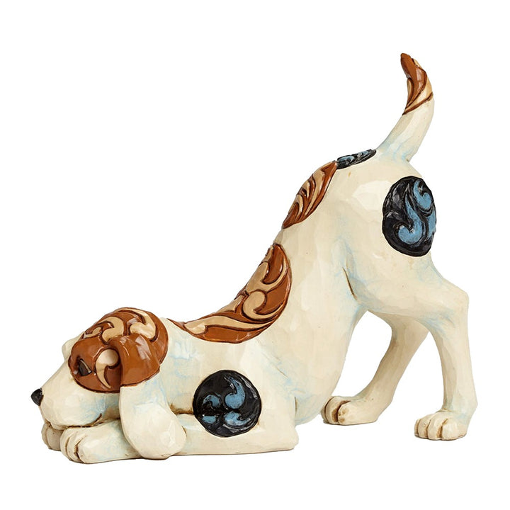 Jim Shore Heartwood Creek: Bailey Dog Playing Figurine sparkle-castle
