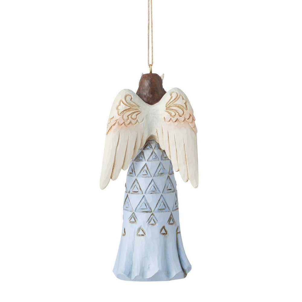 Jim Shore Heartwood Creek: Bereavement Angel Hanging Ornament sparkle-castle