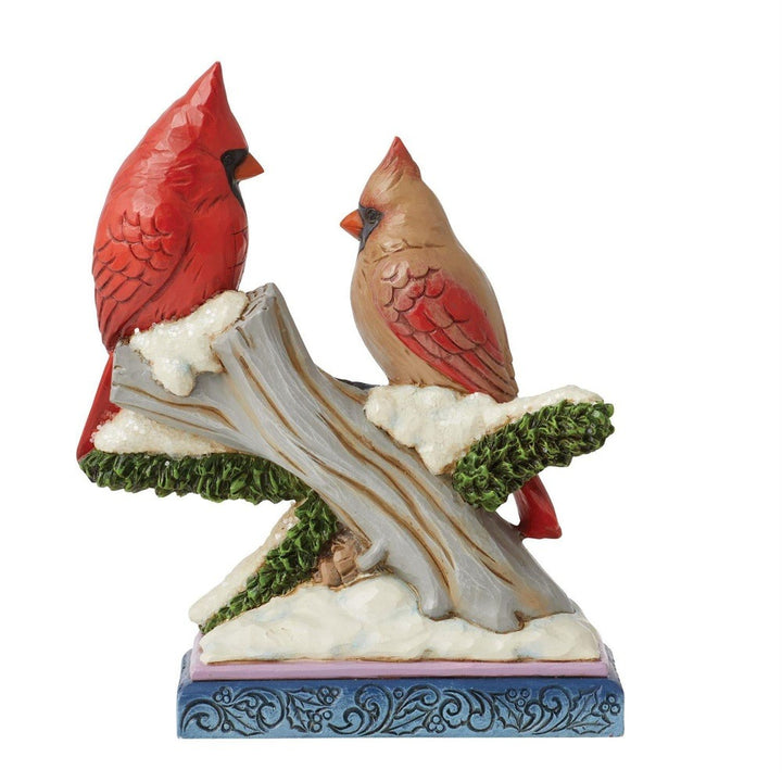 Jim Shore Heartwood Creek: Cardinals on Snowy Branch Figurine sparkle-castle