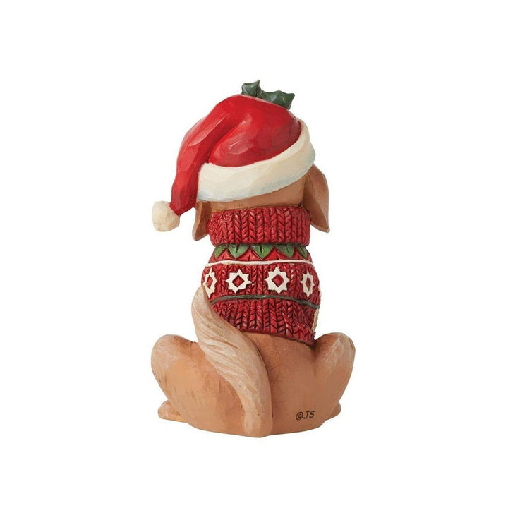 Jim Shore Heartwood Creek: Christmas Dog Miniature Figurine sparkle-castle