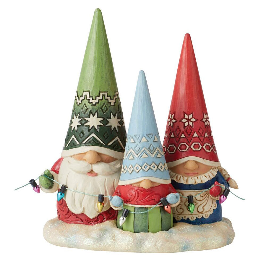 Jim Shore Heartwood Creek: Christmas Gnome Family Figurine sparkle-castle
