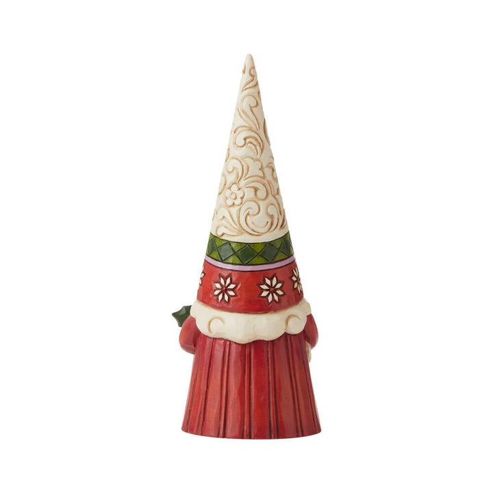 Jim Shore Heartwood Creek: Christmas Gnome Holding Holly Figurine sparkle-castle