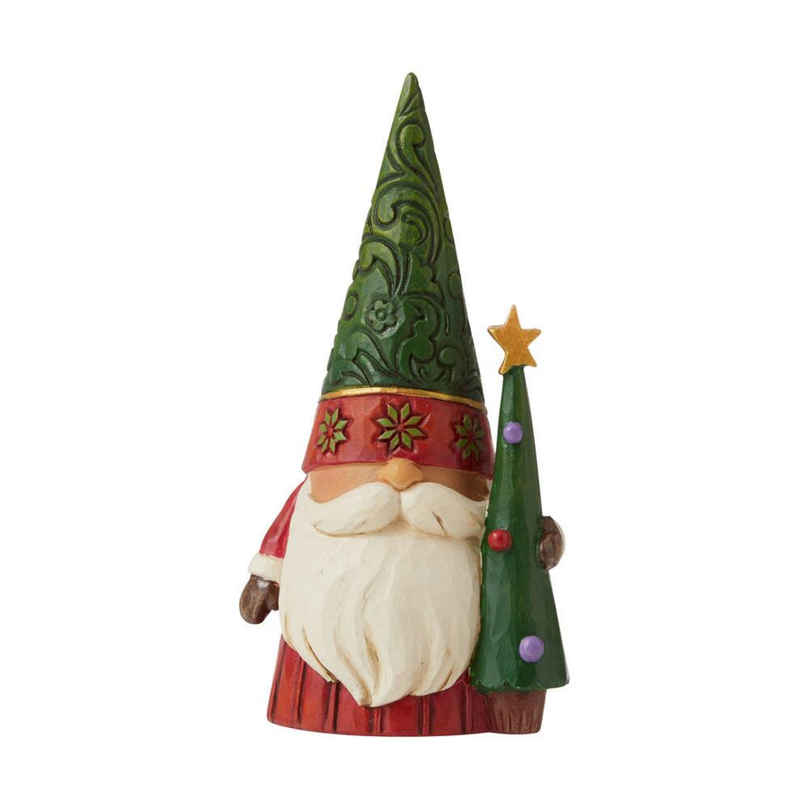 Jim Shore Heartwood Creek: Christmas Gnome Tree Figurine sparkle-castle