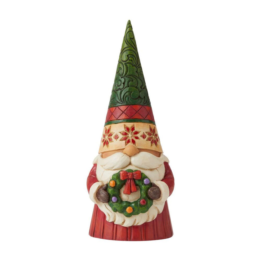 Jim Shore Heartwood Creek: Christmas Gnome Wreath Figurine sparkle-castle