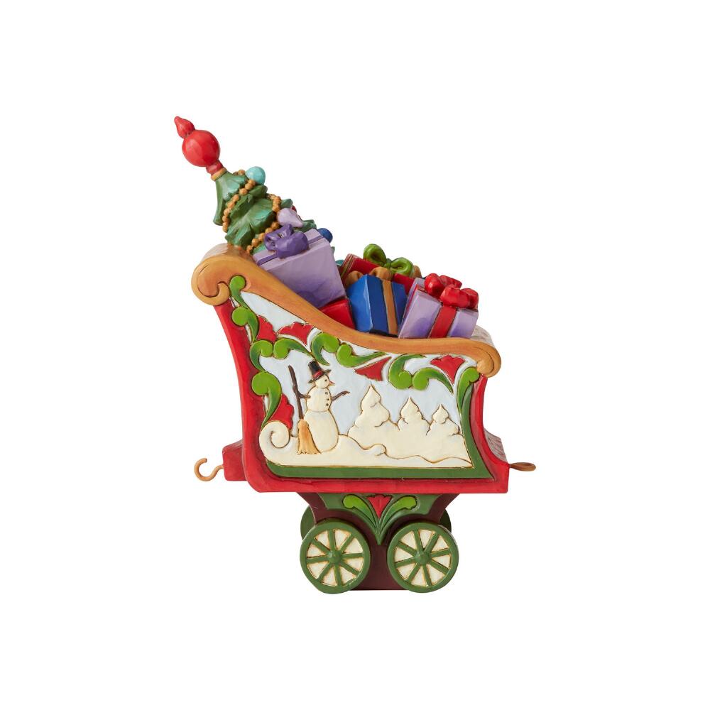 Jim Shore Heartwood Creek: Christmas Train Coal Car Figurine sparkle-castle