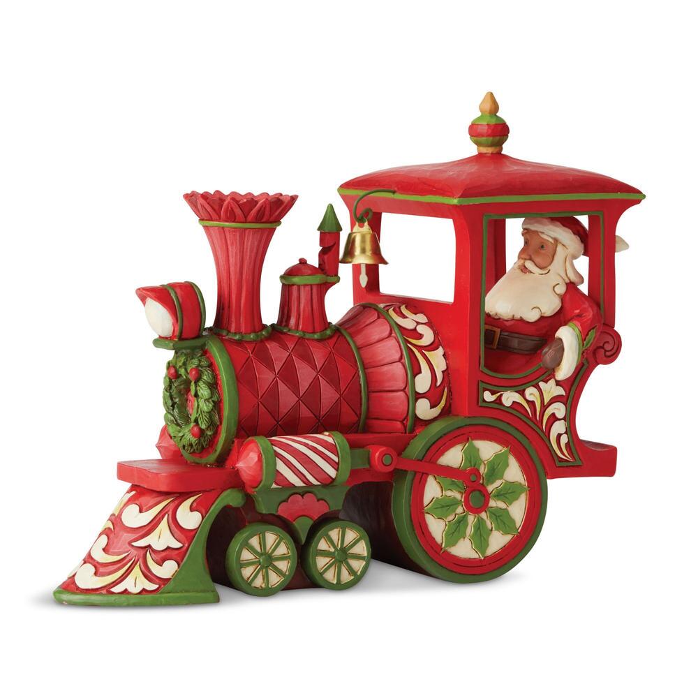 Jim Shore Heartwood Creek: Christmas Train Engine Figurine sparkle-castle