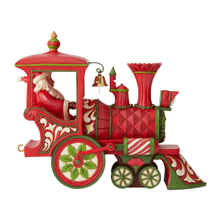 Jim Shore Heartwood Creek: Christmas Train Engine Figurine sparkle-castle
