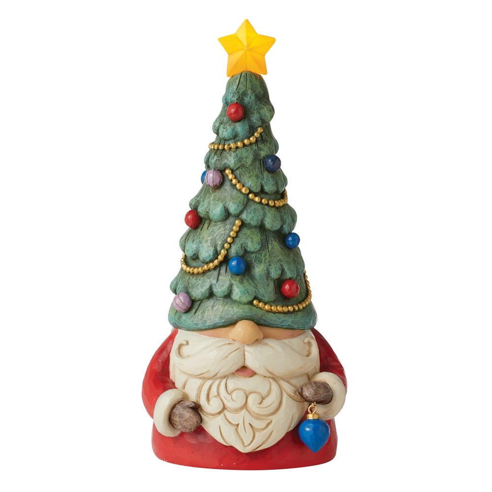 Jim Shore Heartwood Creek: Christmas Tree Lighted Gnome Figurine sparkle-castle