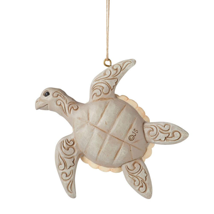 Jim Shore Heartwood Creek: Coastal Sea Turtle Hanging Ornament sparkle-castle