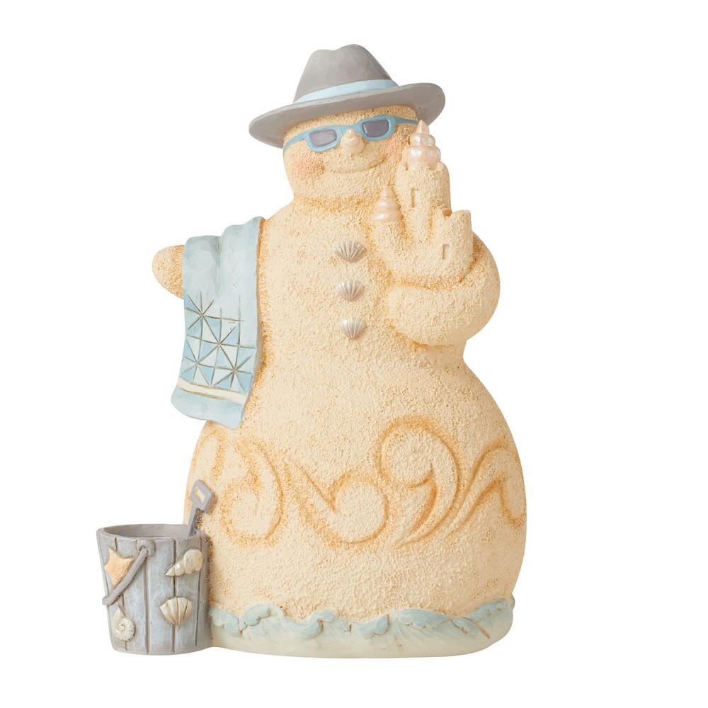Jim Shore Heartwood Creek: Coastal Snowman Towel Figurine sparkle-castle