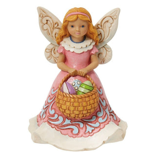 Jim Shore Heartwood Creek: Easter Fairy Basket Figurine sparkle-castle