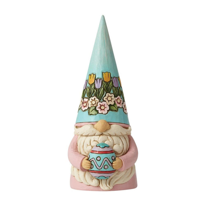 Jim Shore Heartwood Creek: Easter Gnome Holding Egg Figurine sparkle-castle