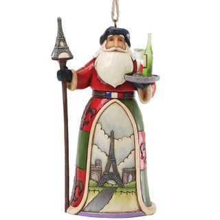 Jim Shore Heartwood Creek: French Santa Hanging Ornament sparkle-castle