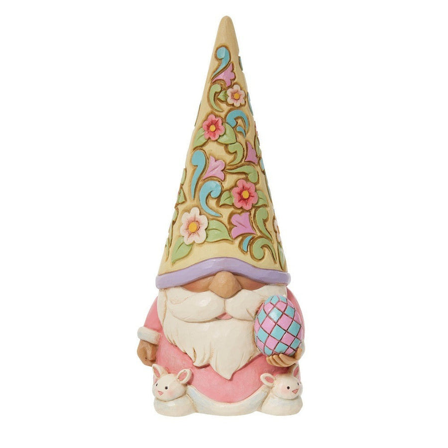 Jim Shore Heartwood Creek: Gnome Wearing Bunny Slippers Figurine sparkle-castle