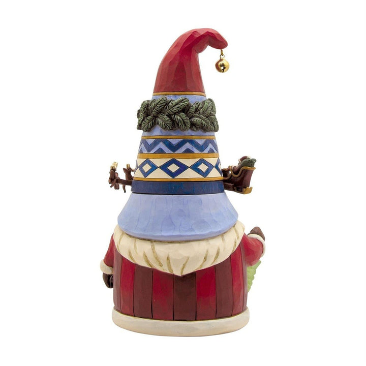 Jim Shore Heartwood Creek: Gnome with Sleigh Around Hat Figurine sparkle-castle