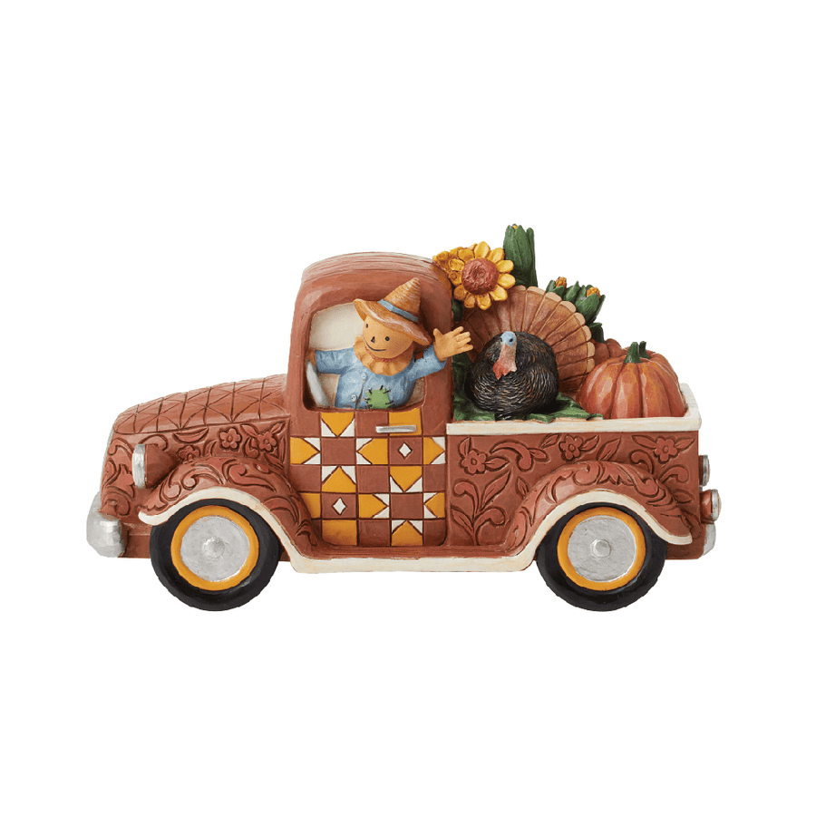 Jim Shore Heartwood Creek: Harvest Pickup Truck Figurine sparkle-castle