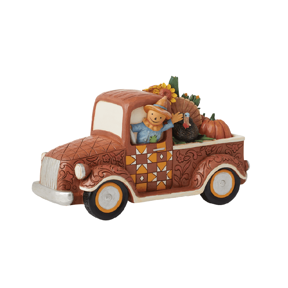 Jim Shore Heartwood Creek: Harvest Pickup Truck Figurine sparkle-castle