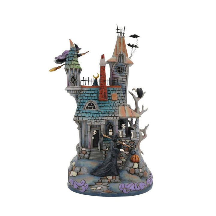 Jim Shore Heartwood Creek: Haunted House Masterpiece Figurine sparkle-castle