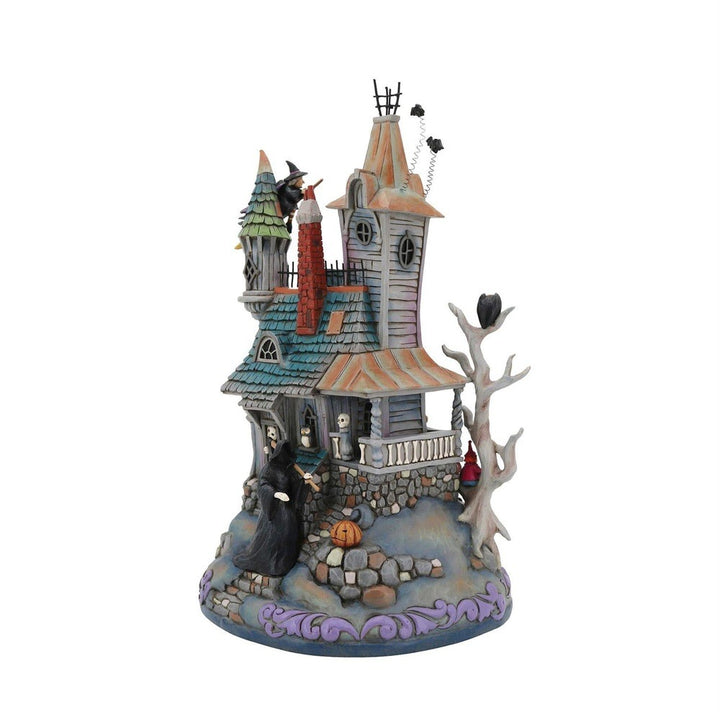 Jim Shore Heartwood Creek: Haunted House Masterpiece Figurine sparkle-castle