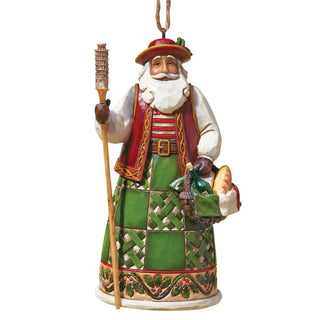 Jim Shore Heartwood Creek: Italian Santa Hanging Ornament sparkle-castle