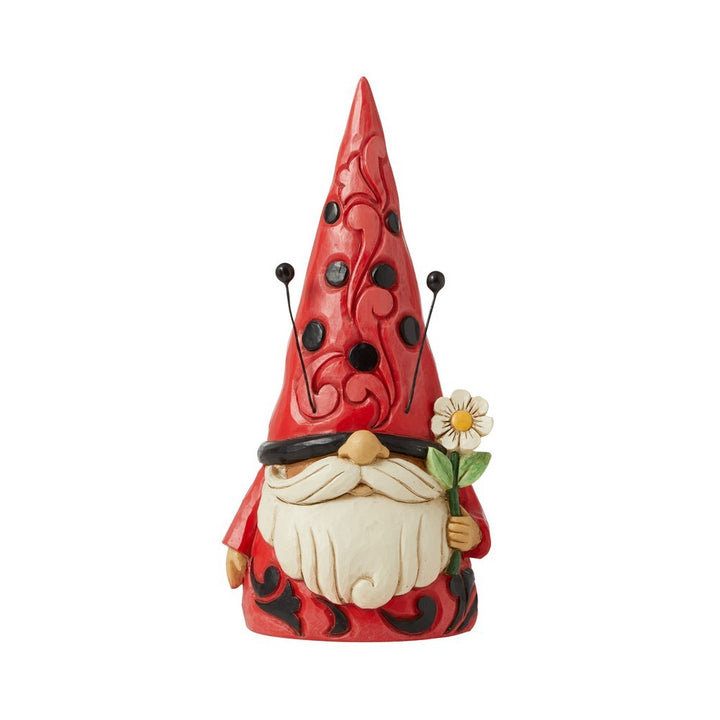 Jim Shore Heartwood Creek: Ladybug Gnome Figurine sparkle-castle
