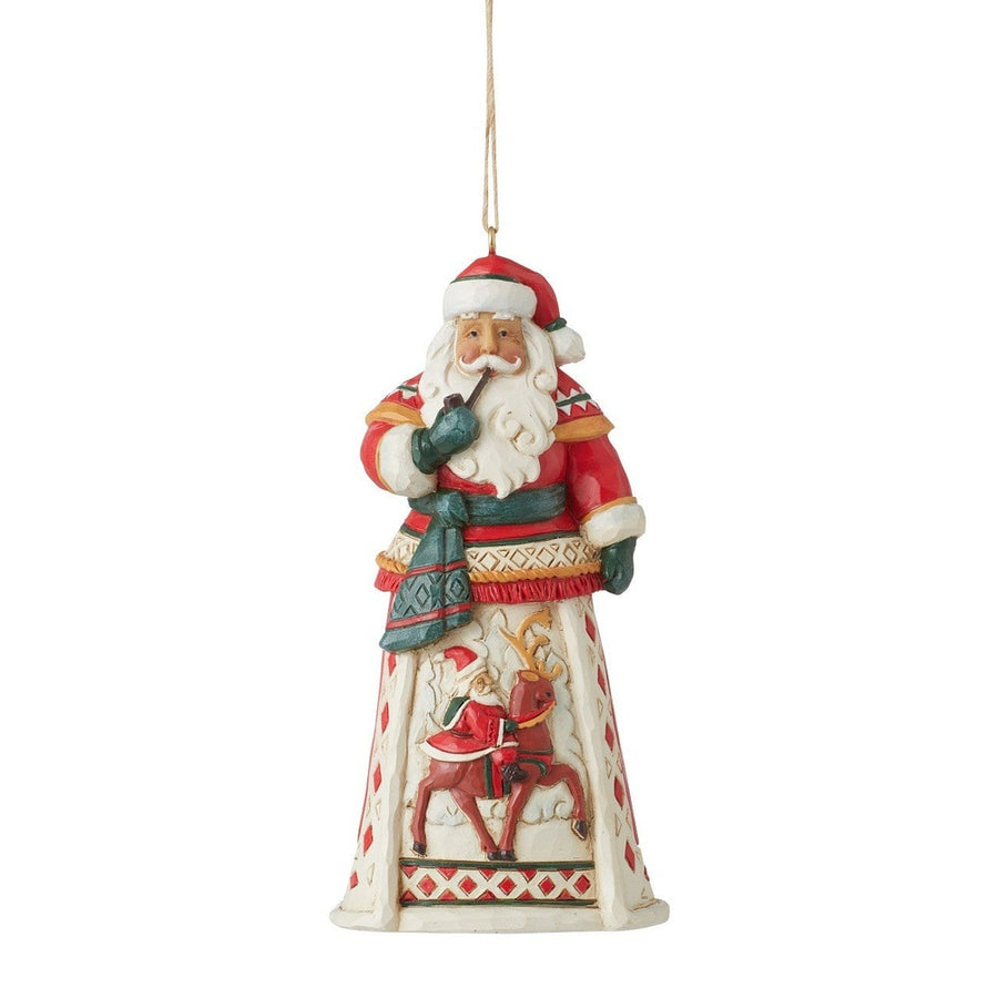 Jim Shore Heartwood Creek: th Annual Lapland Santa Hanging Ornament sparkle-castle
