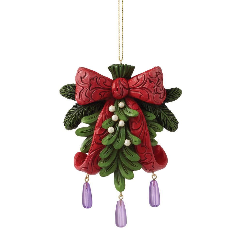 Jim Shore Heartwood Creek: Legend Mistletoe Series Hanging Ornament sparkle-castle