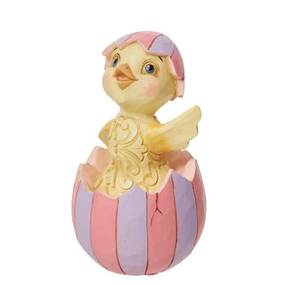 Jim Shore Heartwood Creek: Mini Chick Cracked Egg Figurine sparkle-castle