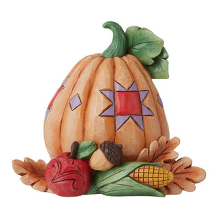 Jim Shore Heartwood Creek: Mini Pumpkin Bounty Figurine sparkle-castle