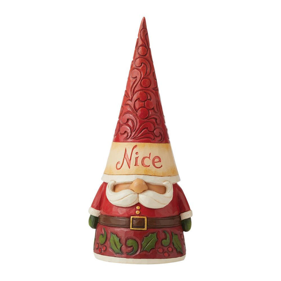 Jim Shore Heartwood Creek: Naughty Nice Two-Sided Gnome Figurine sparkle-castle