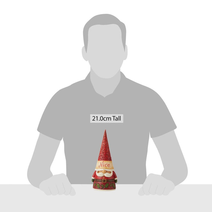 Jim Shore Heartwood Creek: Naughty Nice Two-Sided Gnome Figurine sparkle-castle
